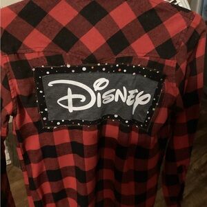 Disney Red and Black Checkered Shirt